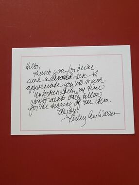 Lesley Ann Warren Desperate Housewives Clue Hand Signed Card Autograph
